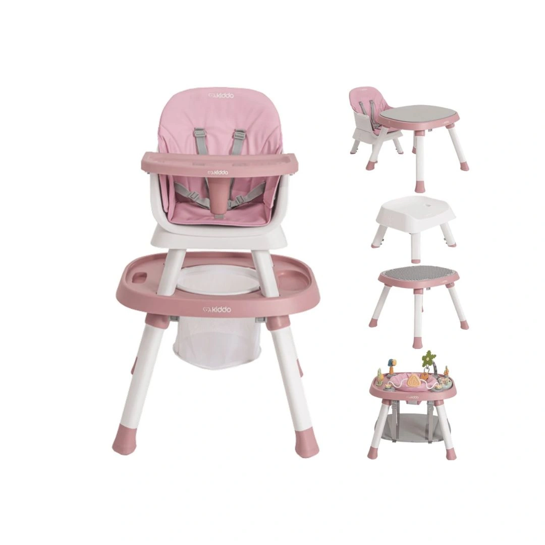 Cadeira De Alimentação Vanilla 12 Em 1 Rosa Kiddo Rosa