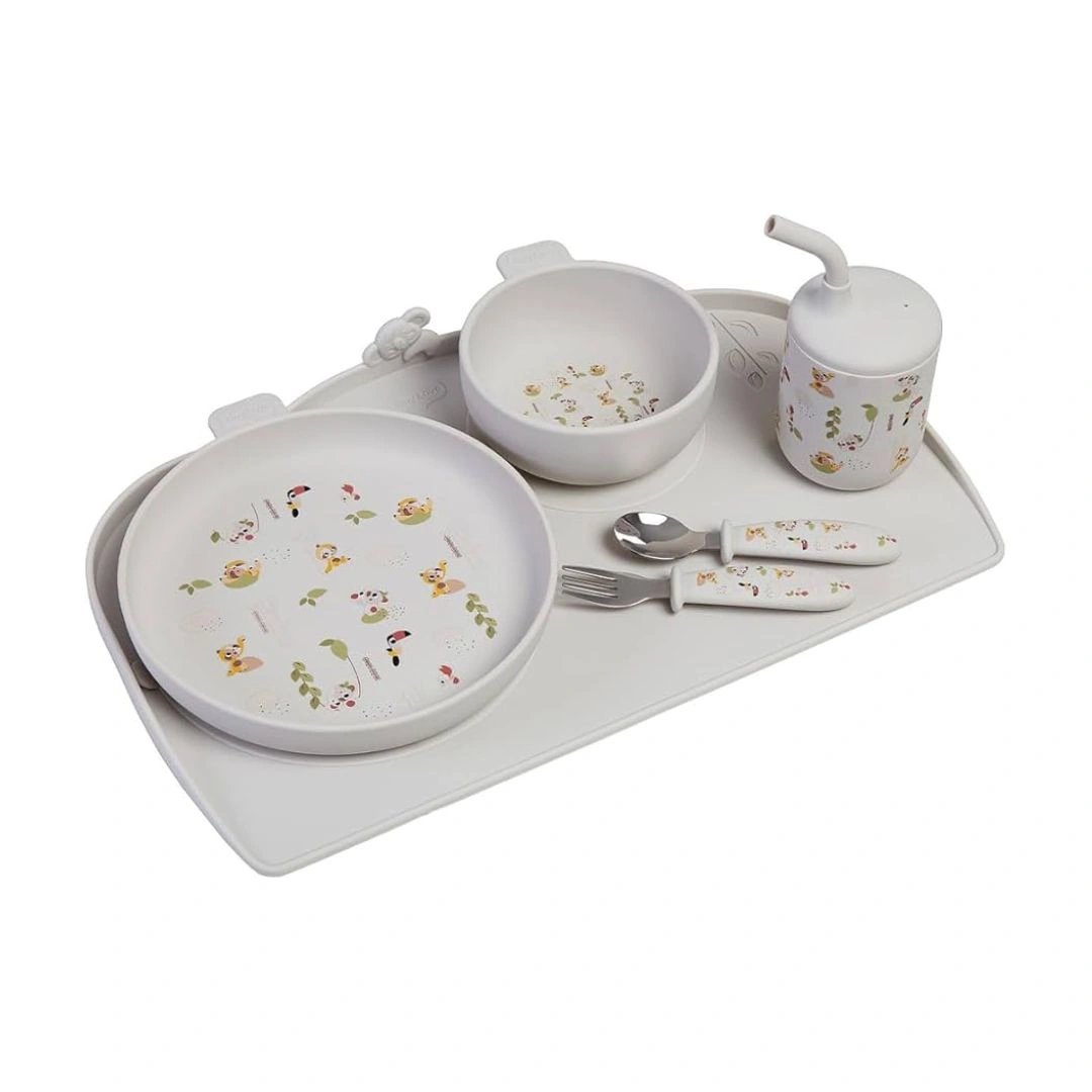 Kit De Alimentação Silicone Introdução Alimentar